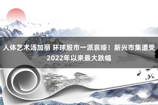 人体艺术汤加丽 环球股市一派哀嚎！新兴市集遭受2022年以来最大跌幅