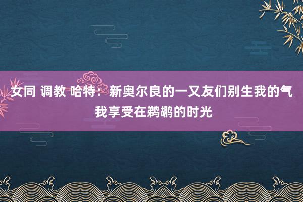 女同 调教 哈特：新奥尔良的一又友们别生我的气 我享受在鹈鹕的时光