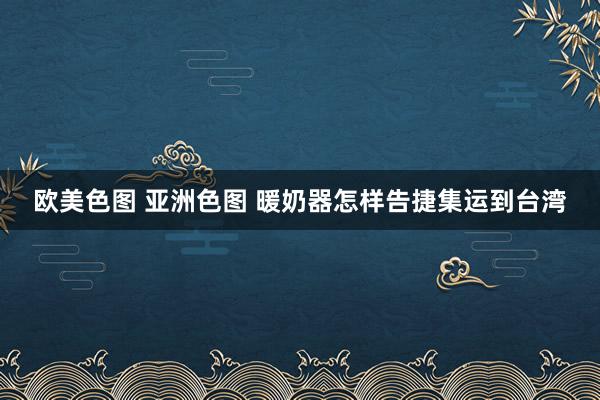 欧美色图 亚洲色图 暖奶器怎样告捷集运到台湾