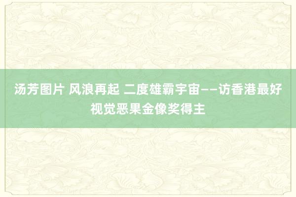 汤芳图片 风浪再起 二度雄霸宇宙——访香港最好视觉恶果金像奖得主