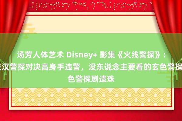 汤芳人体艺术 Disney+ 影集《火线警探》： 老派铁汉警探对决高身手违警，没东说念主要看的玄色警探剧遗珠